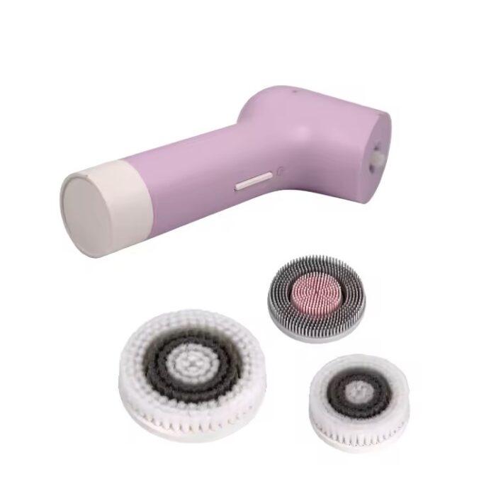 3 in 1 Spin Silicone Electric Face Brush Waterproof Sonic Cleansing