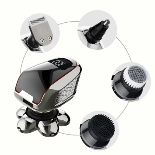 5 in1 LCD Display Digital USB Rechargeable Men's Electric Shaver