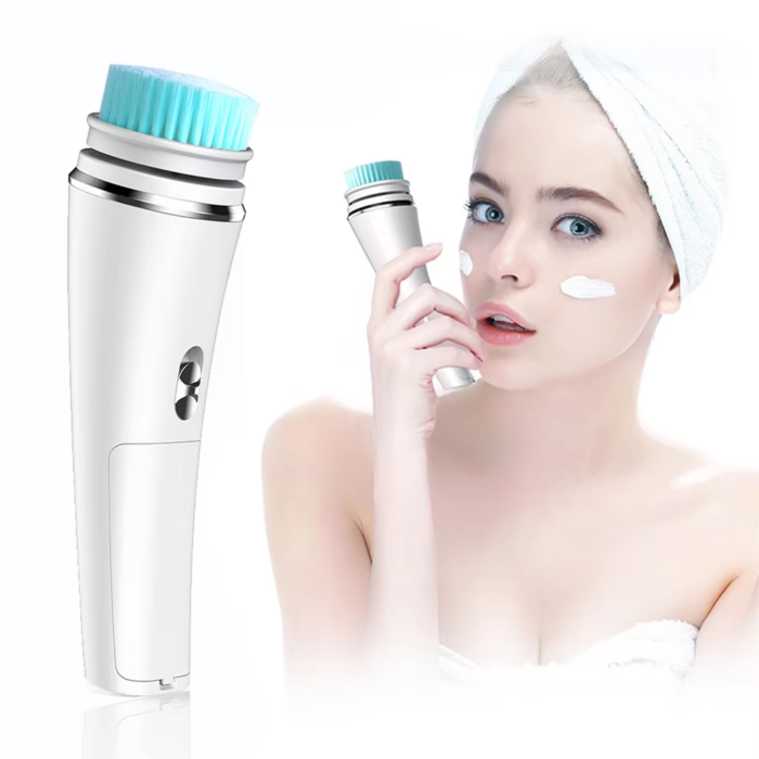 Battery Operated Rotating Electric Face Cleaning Brush 4 in 1 Skincare