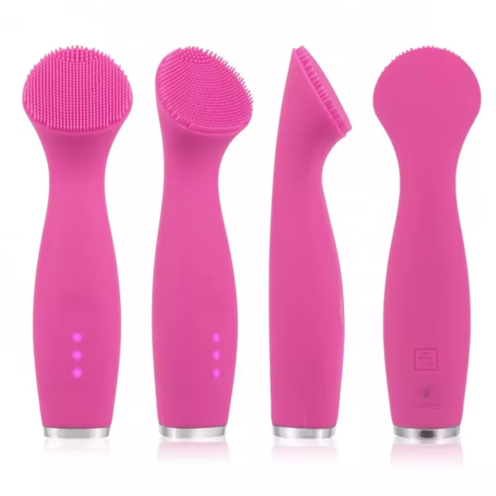 Custom Color Electric Ultrasonic Soft Silicone Facial Wash Cleanser Brush