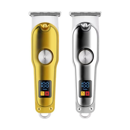 Electric Cordless Gold LED Digital Display 5 in 1Hair Clipper Shaver Trimmer