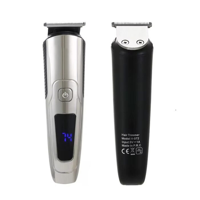 Electric Rechargeable Fashion Style Hair Trimmer Whole Body Washable LED Display