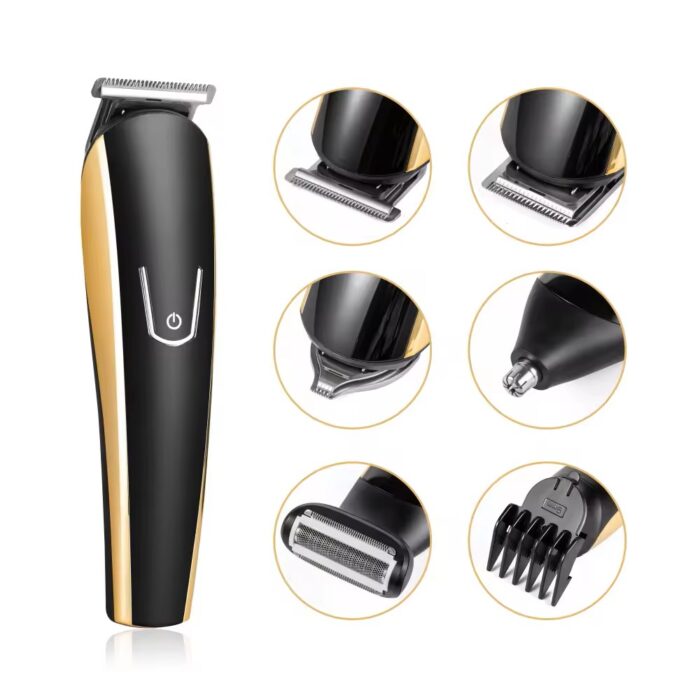 Electric Wireless Rechargeable Adjustable Men Grooming Kit 5 in 1 Hair Trimmer