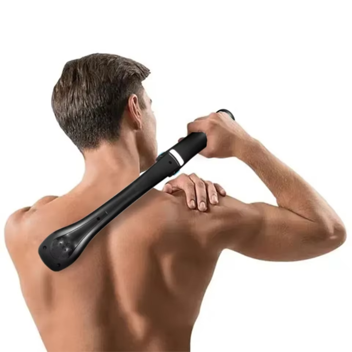 Foldable Electric Back Shaver Long Handle Waterproof Body Trimmer