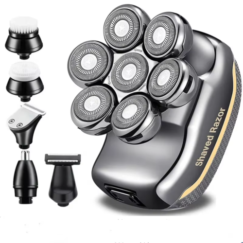 IPX4 LCD Display Multi-function 5 in 1 7D Powerful Electric Shaver