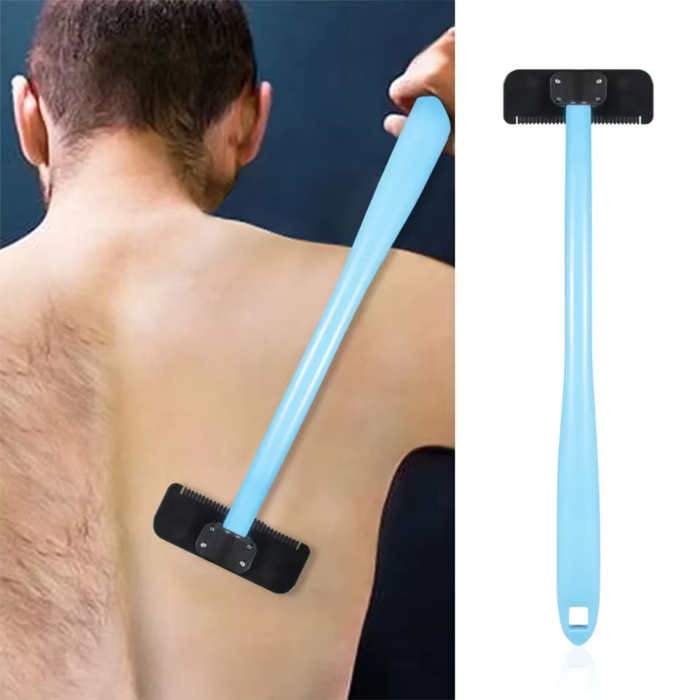 Foldable Electric Back Shaver Long Handle Waterproof Body Trimmer