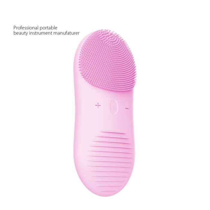 New Portable Waterproof Silicone Electric Rechargeable Facial Cleansing Brush