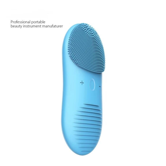 New Portable Waterproof Silicone Electric Rechargeable Facial Cleansing Brush