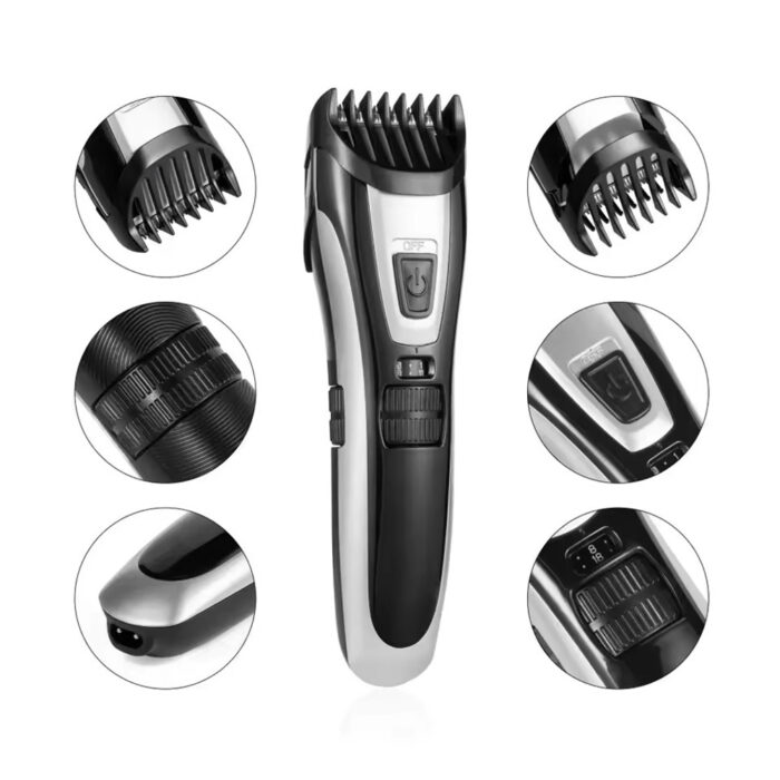 Portable Built-in Distance Comb Cordless Hair Clipper Powerful Motor