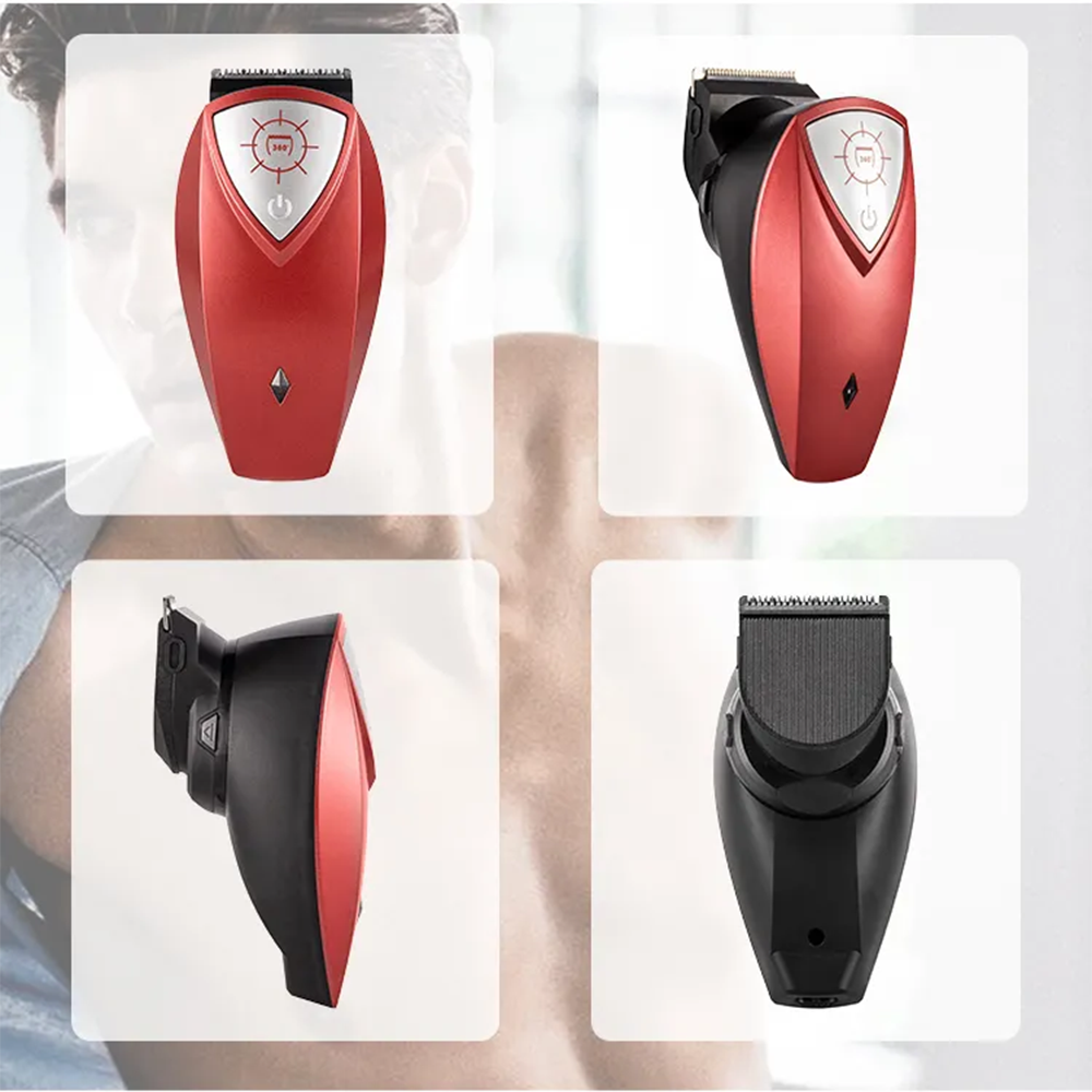 Professional Waterproof Electric Rotary Hair Clippers with 360 Degree Rotation