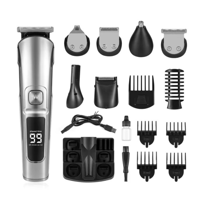 Rechargeable Electronic 11 in 1 Hair Clipper Super Grooming Set