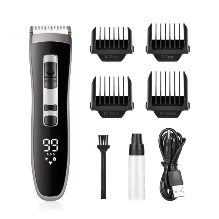 Turbo Hair Clipper Trimmer Quiet Ceramic Blade USB Charging