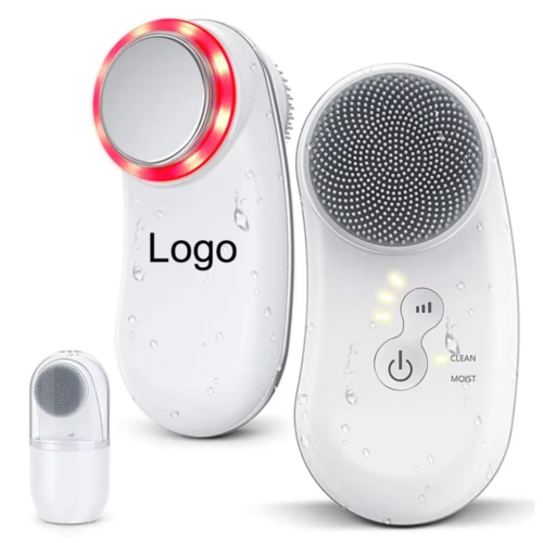 Vibration Ultrasonic Skin Scrubber Electric Silicone Facial Brush for Adults