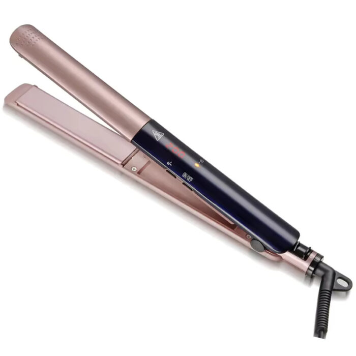 Dry and Wet Dual-use Rechargeable Three-speed LCD 2 in 1 Curler and Hair Straightener