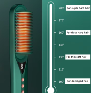 LCD Household Professional Hair Straightener Comb Brush