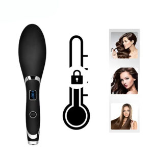 Negative Ion Portable Hair Straightener Comb LED Electric Brush