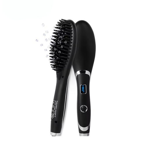 Negative Ion Portable Hair Straightener Comb LED Electric Brush