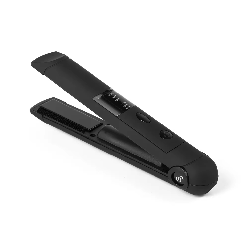 Wireless Charging Hair Straightener Mini USB Flat Iron Cordless Titanium Ceramic Coating