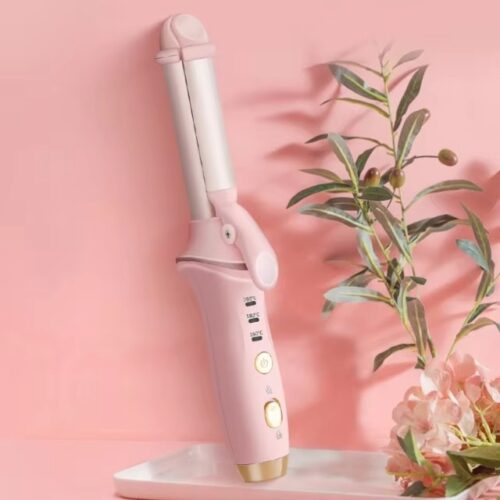 2 In 1 Cordless Hair Curling Iron Electric Hair Straightener Curler Professional