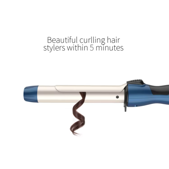 Wholesale Deep Wave Ceramic Hair Curling Iron Rotating Personal Care LED