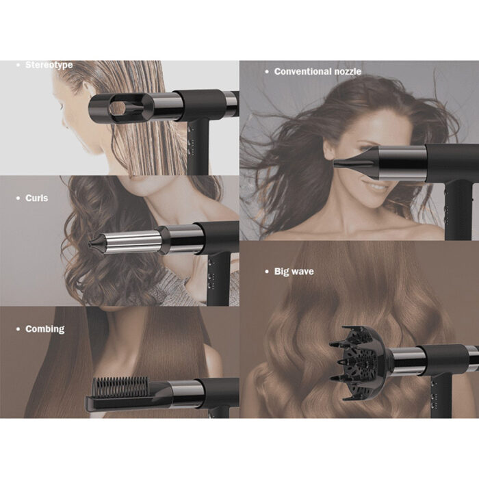 11 in 1 Hair Styler One-Step Blow Dryer 110,000 RPM High Speed BLDC Motor