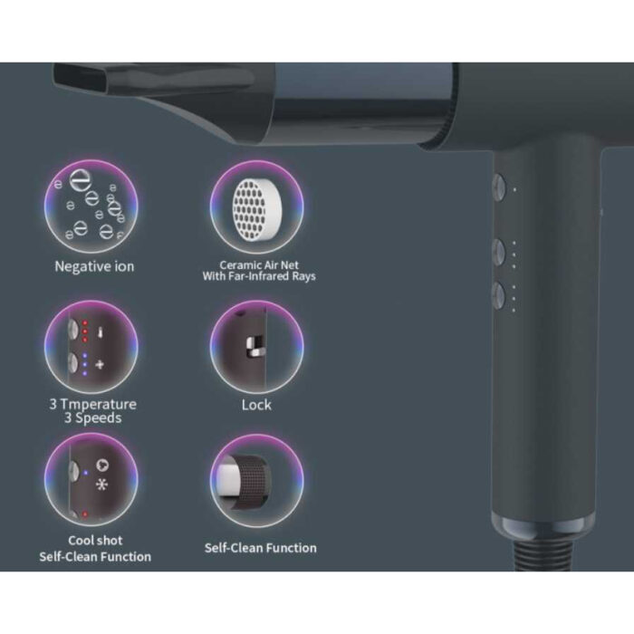 11 in 1 Hair Styler One-Step Blow Dryer 110,000 RPM High Speed BLDC Motor