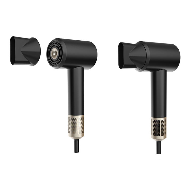 Blow Dryer With LED Display 110000RPM BLDC High Speed Motor Salon Ionic Leafless DR940009-2 Negative Ion Foldable Hair Fast Drying Electric Hair Dryer with Concentrator