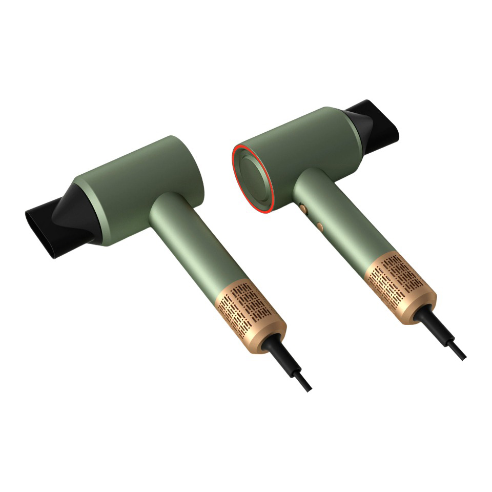 Blow Dryer With LED Display 110000RPM BLDC High Speed Motor Salon Ionic Leafless DR940009-3 Negative Ion Foldable Hair Fast Drying Electric Hair Dryer with Concentrator