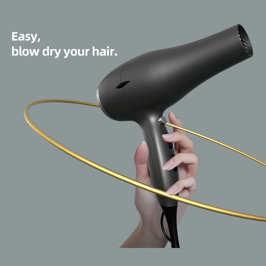 Custom Professional Salon Powerful Hair Dryer with DC Motor 1800W DR940003-5 120000 RPM High Speed Brushless Hair Blow Dryer Ionic Salon 1400W