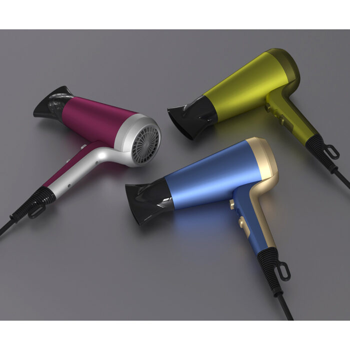 DC Motor Household Hair Dryer with Diffuser and Concentrator Negative Ion