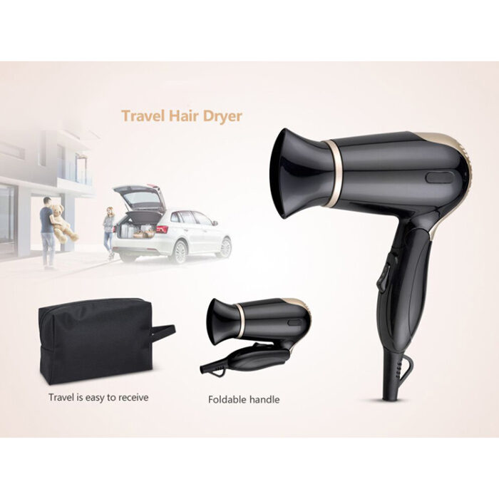 Economic Mini Foldable Handle Hair Dryer with Concentrator DC Motor