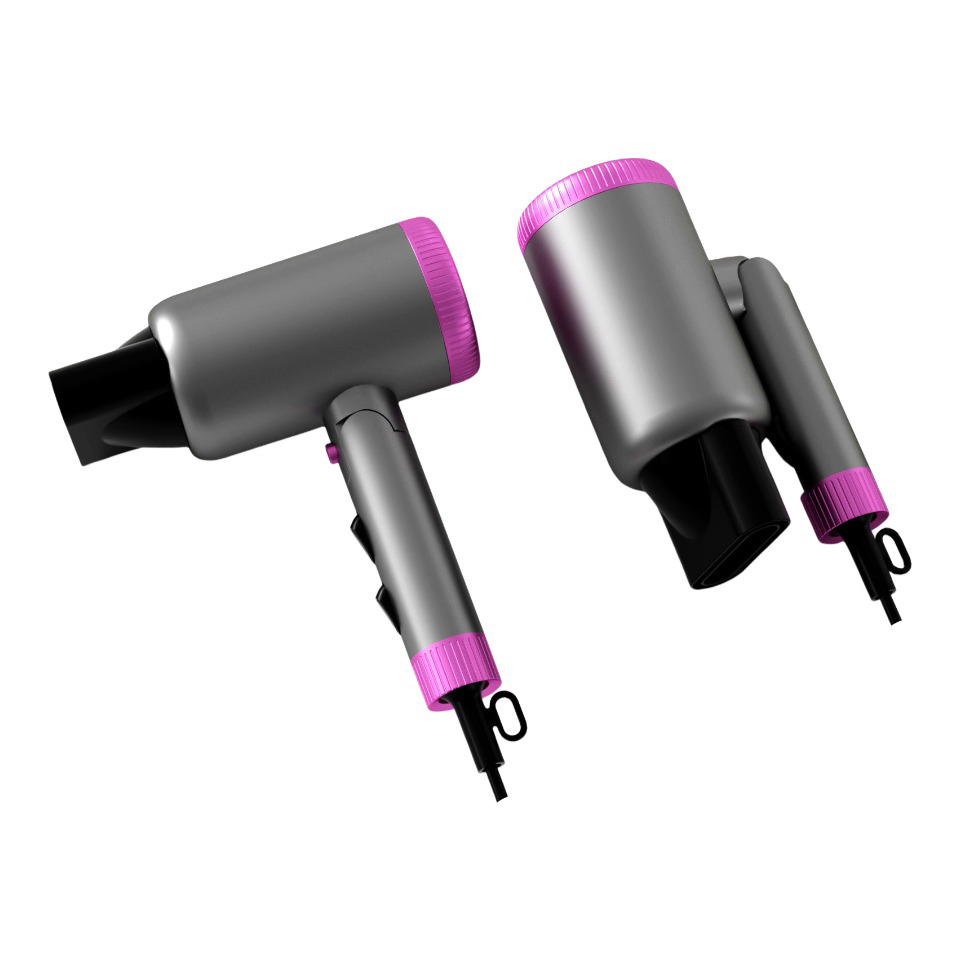 Electric Hair Dryer Salon 3 Speeds & Heat Settings Ionic 1800-2000W DC Motor DR940004-2 Negative Ion Foldable Hair Fast Drying Electric Hair Dryer with Concentrator