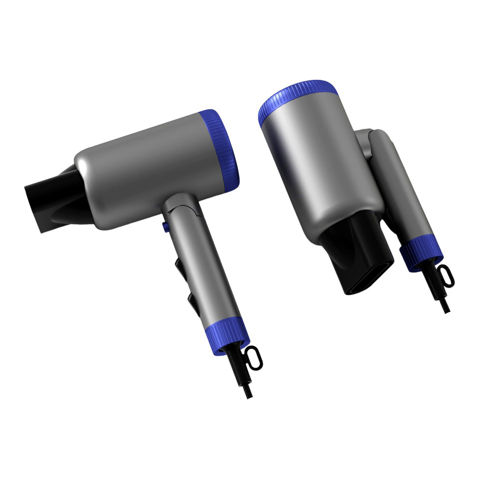 Electric Hair Dryer Salon 3 Speeds & Heat Settings Ionic 1800-2000W DC Motor DR940004-3 Negative Ion Foldable Hair Fast Drying Electric Hair Dryer with Concentrator