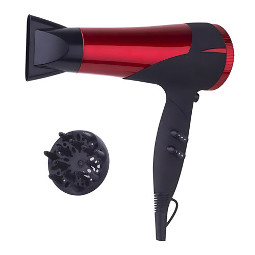 Hair Dryer with Diffuser and Nozzle Foldable Handle Powerful Adjustable