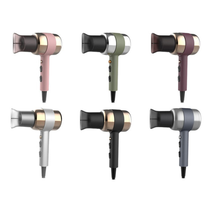 Hair Dryer with Magnetic Nozzle Professional Salon Fast Drying Quiet Ionic