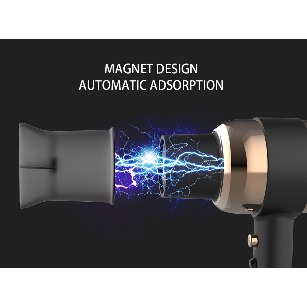 Hair Dryer with Magnetic Nozzle Professional Salon Fast Drying Quiet Ionic DR940022-7 Negative Ion Foldable Hair Fast Drying Electric Hair Dryer with Concentrator