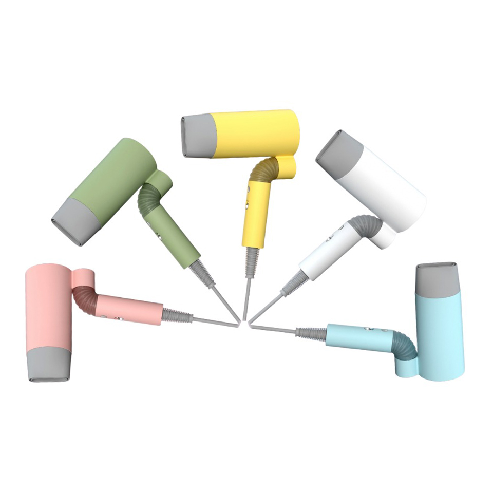 Professional Ionic Foldable Handle Hair Dryer With Magnetic Nozzle DR940013-2 Negative Ion Foldable Hair Fast Drying Electric Hair Dryer with Concentrator