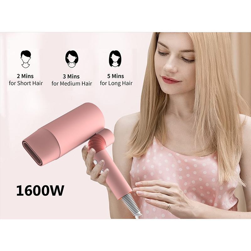 Professional Ionic Foldable Handle Hair Dryer With Magnetic Nozzle DR940013-5 Negative Ion Foldable Hair Fast Drying Electric Hair Dryer with Concentrator