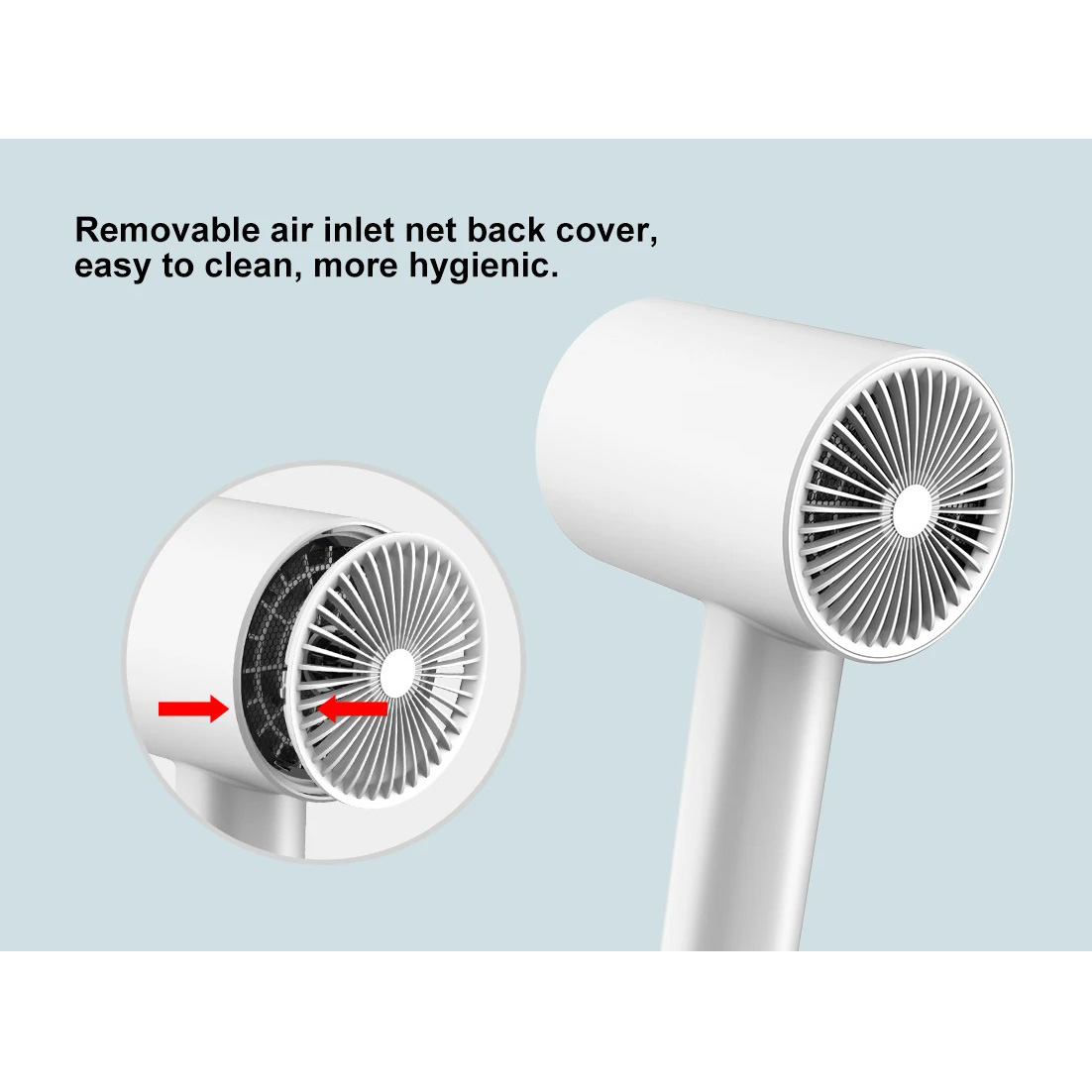 Professional Salon Hair Dryer With Concentrator 2 Heat & Speed Ionic Leafless Blow DR940001-6 120000 RPM High Speed Brushless Hair Blow Dryer Ionic Salon 1400W