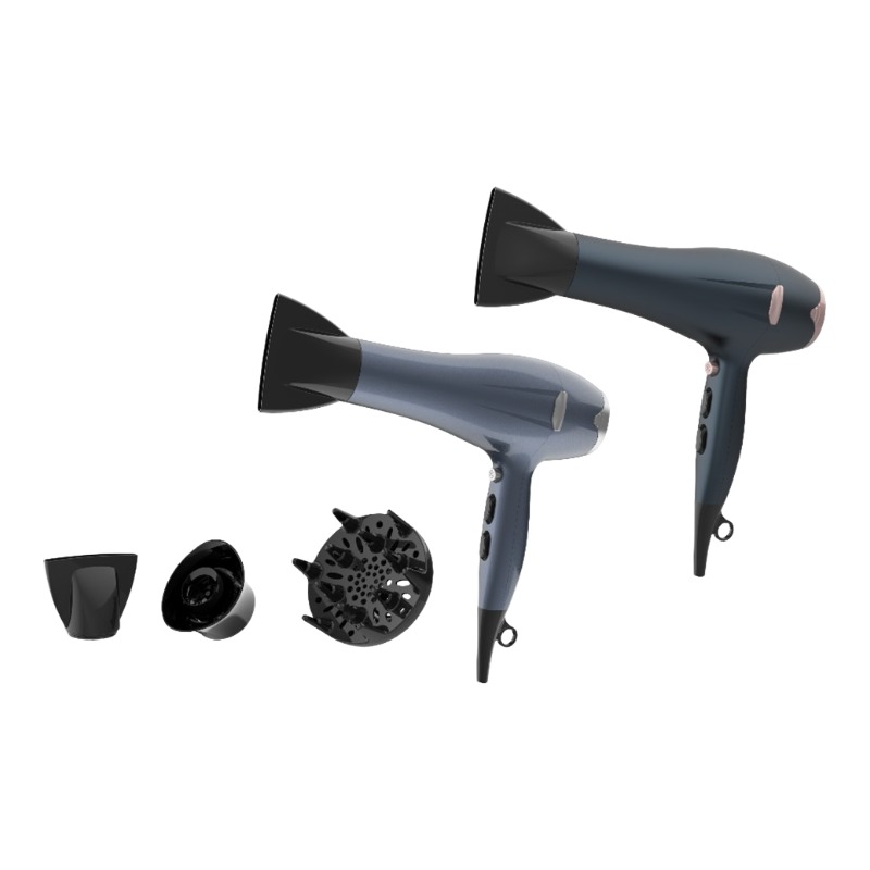 Professional Salon Hair Dryer with Concentrator 2200W Constant Temperature DR940014-3 Negative Ion Foldable Hair Fast Drying Electric Hair Dryer with Concentrator