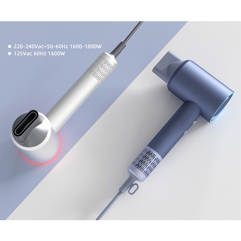 Salon Blow Hair Dryer with Concentrator BLDC 1600W 110000RPM Ionic DR940016-4 Negative Ion Foldable Hair Fast Drying Electric Hair Dryer with Concentrator