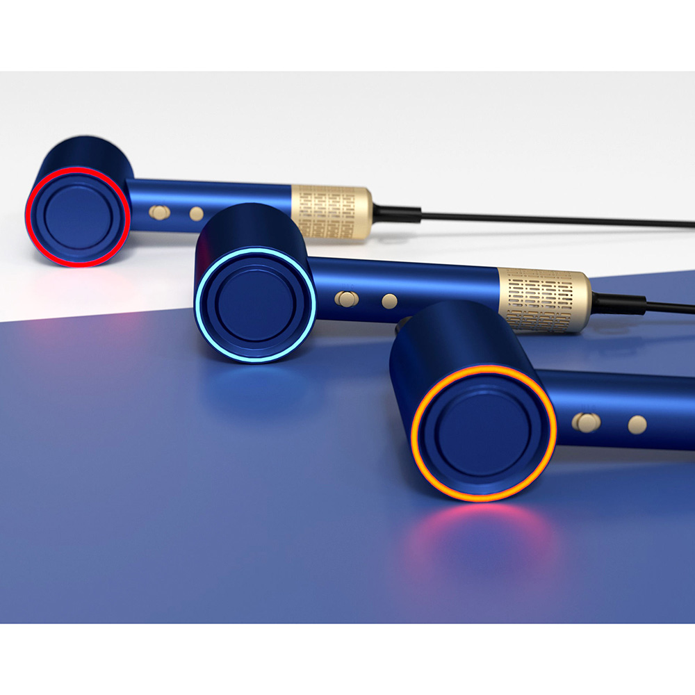 Salon Blow Hair Dryer with Concentrator BLDC 1600W 110000RPM Ionic DR940016-7 Negative Ion Foldable Hair Fast Drying Electric Hair Dryer with Concentrator