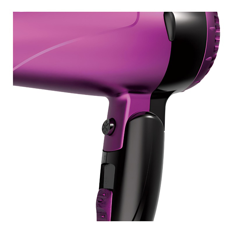 Portable Travel Hair Dryer with Foldable Handle 1600W DR940040-5 Negative Ion Foldable Hair Fast Drying Electric Hair Dryer with Concentrator
