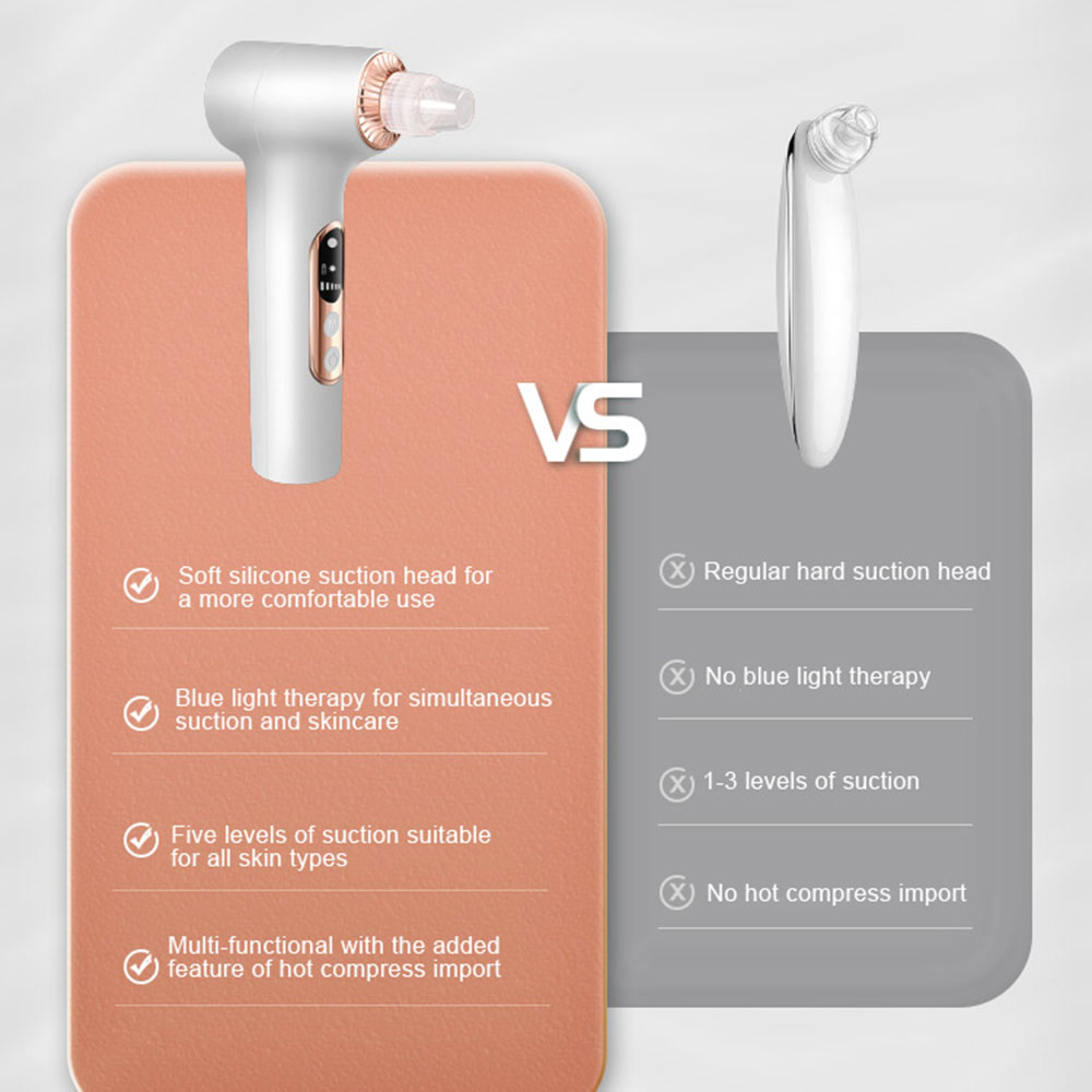 Facial Cleansing Vibration Massage Mask Skin Pore Vacuum Blackhead Remover CB092005-07 Negative Ion Foldable Hair Fast Drying Electric Hair Dryer with Concentrator